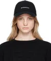 GIVENCHY BLACK EMBROIDERED CAP