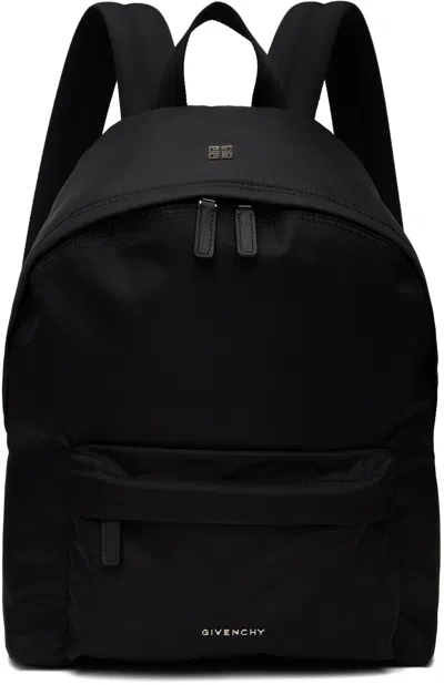 Givenchy Black Essential U Backpack In 001-black