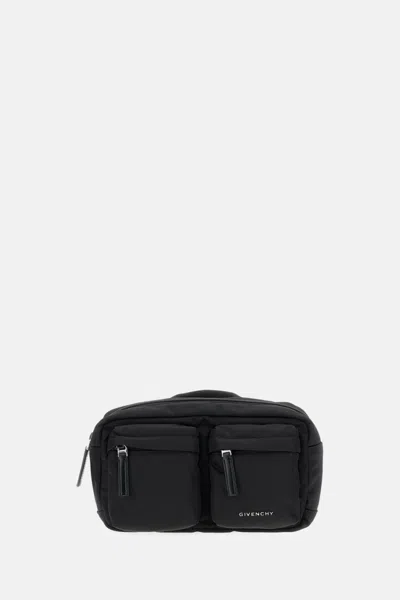 Givenchy Multi-pocket Top-handle Belt Bag In Black