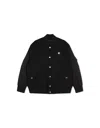 Givenchy Black Fabric Bomber Jacket With Logo Application In Black