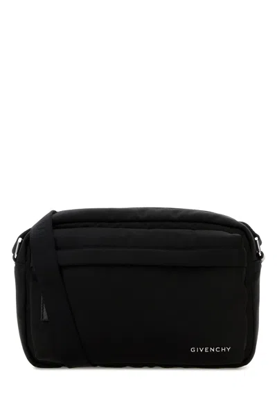 Givenchy Black Fabric Essential U Crossbody Bag In Pink