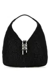 Givenchy Black Fabric G-hobo Mini Handbag In Black