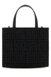 Givenchy Structured Black Mini G-tote Bag With Embroidered Monogram