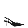 Givenchy Black Fabric Sandal In Black