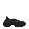 Givenchy Giv Tk-360 Plus Black Stretch-knit Sneakers In Black