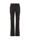 Givenchy Black Flared Cargos Pants In Black