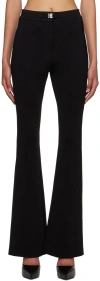 Givenchy Women's Wool Flared Trousers In 001 Black