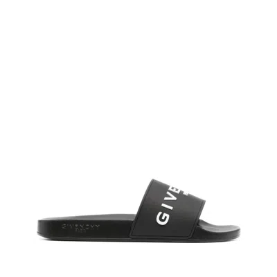 GIVENCHY GIVENCHY BLACK FLIP-FLOPS & SLIDES MEN