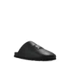 Givenchy Leather Slippers Featuring Flat Sole Design In Black