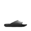 Givenchy Label Flat Mules In Black Rubber Women In Black