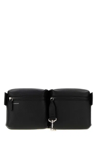 GIVENCHY BLACK FOLD BELT LARGE CROSSBODY BAG