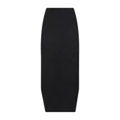Givenchy Black Front Kick Skirt For Women | Ss24 Collection
