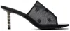 Givenchy G-cube 70 Leather And Mesh Mules In 001 Black