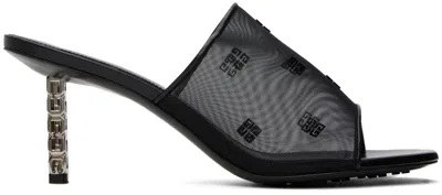 Givenchy Black G Cube Mules In 001 Black