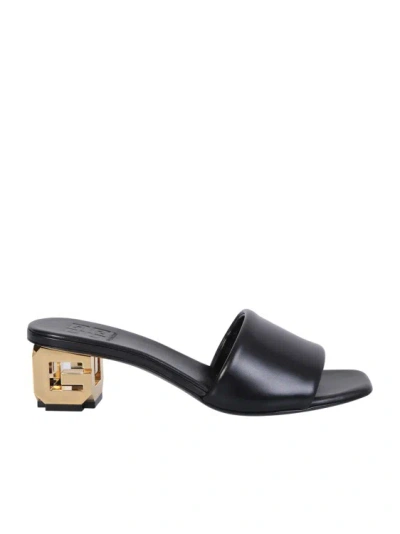 GIVENCHY BLACK G-CUBE SANDALS