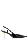 Givenchy G Cube Slingbacks In Patent Leather In Black