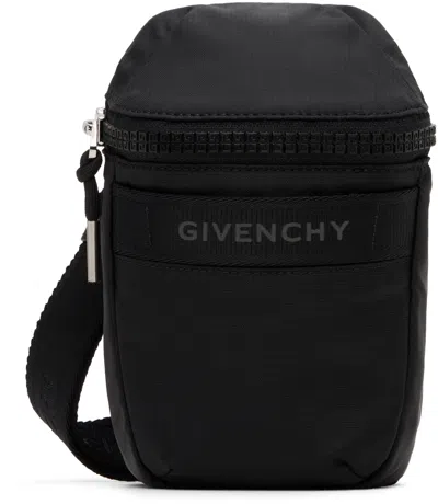 Givenchy Black G-trek Phone Pouch In 001-black