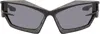 Givenchy Black Giv Cut Sunglasses In Matte Black / Smoke
