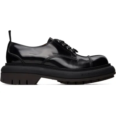 Givenchy Black ' Cargo' Leather Derbys