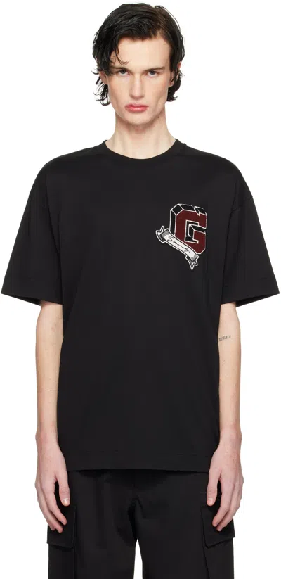 Givenchy Black '' College T-shirt In 001-black
