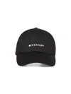 Givenchy Black  Embroidery Canvas Cap