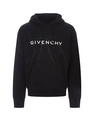 Givenchy Black  Hoodie With Print