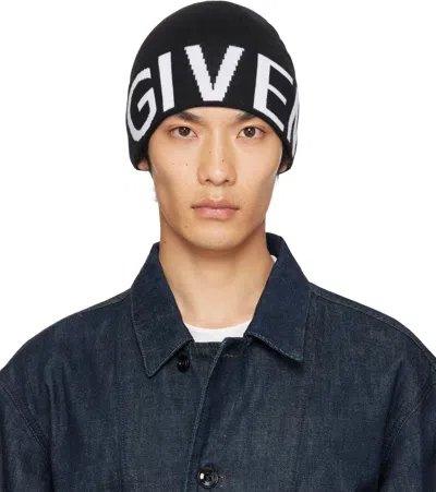 Givenchy Black '' Jacquard Beanie In Multi