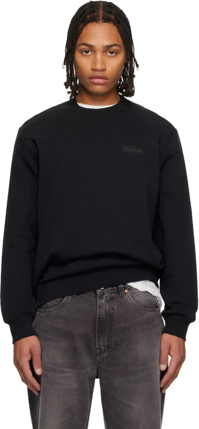 GIVENCHY BLACK 'GIVENCHY' PATCH SWEATSHIRT