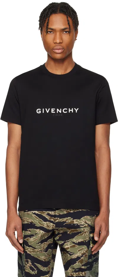 Givenchy Black '' Reverse Slim T-shirt In 001 Black