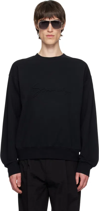 GIVENCHY BLACK 'GIVENCHY' SIGNATURE SWEATSHIRT