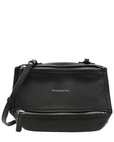 Givenchy Black Goatskin Leather Sugar Medium Pandora (authentic Pre-loved)