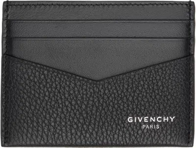 Givenchy Black Grained Leather Card Holder