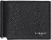 Givenchy Black Grained Leather Clip Wallet In Black