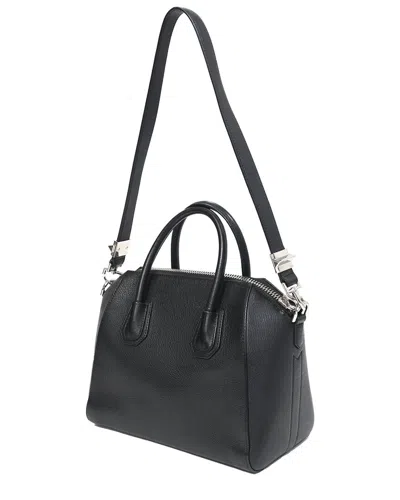 Pre-owned Givenchy Black Grained Leather Small Antigona Bag (authentic Pre-loved)