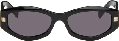 Givenchy Black Gv Day Sunglasses In Shiny Black /smoke