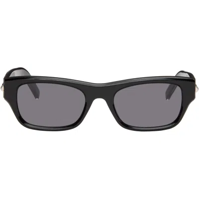 Givenchy Black Gv One Sunglasses In Shiny Black / Smoke