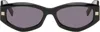 Givenchy Black Gvday Sunglasses In 01a Shiny Black/smok