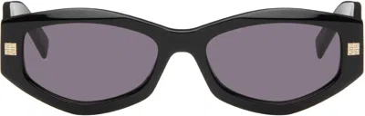Givenchy Black Gvday Sunglasses In 01a Shiny Black/smok