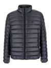 Givenchy Black High Neck Down Jacket With Logo Detail In Tech Fabric Man In Black