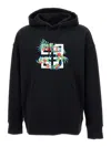 Givenchy Black Embroidered Hoodie In Black