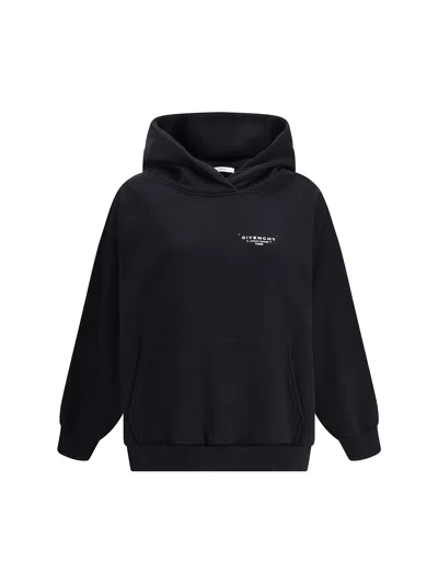GIVENCHY BLACK HOODIE IN COTTON