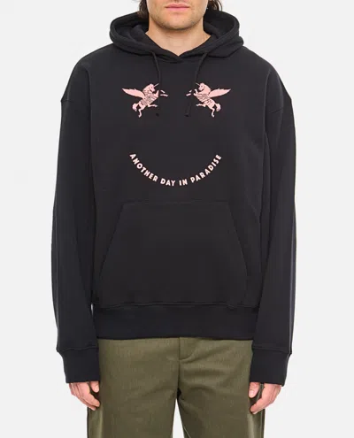 GIVENCHY BLACK HOODIE WITH UNICORNS