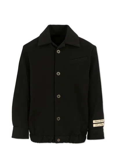 Givenchy Kids' Black Jacket For Boy With Patch