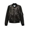 Givenchy Zip-up Leather Bomber Jacket In Black