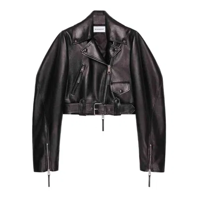 GIVENCHY GIVENCHY BLACK JACKETS - LEATHER JACKETS WOMEN