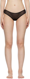Givenchy Black Jacquard Briefs In 001