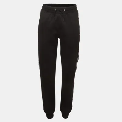 Pre-owned Givenchy Black Jersey Side Stripe Joggers Xs