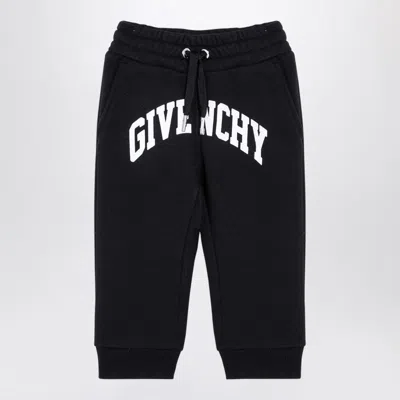 GIVENCHY BLACK JOGGING TROUSERS WITH LOGO