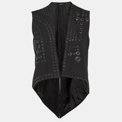 Pre-owned Givenchy Black Key Hole Detail Asymmetric Shrug M