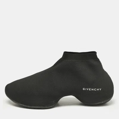 Pre-owned Givenchy Black Knit Fabric Tk-360 Sneakers Size 41